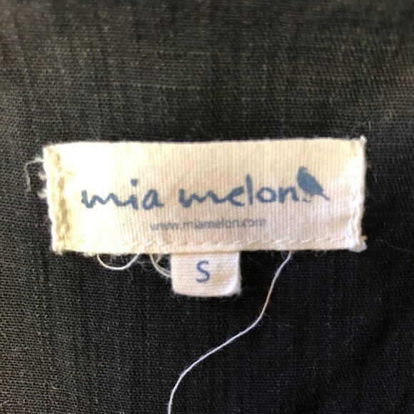 Mia Melon Black Lightweight Cotton Jacket Size Small - Picture 4 of 15